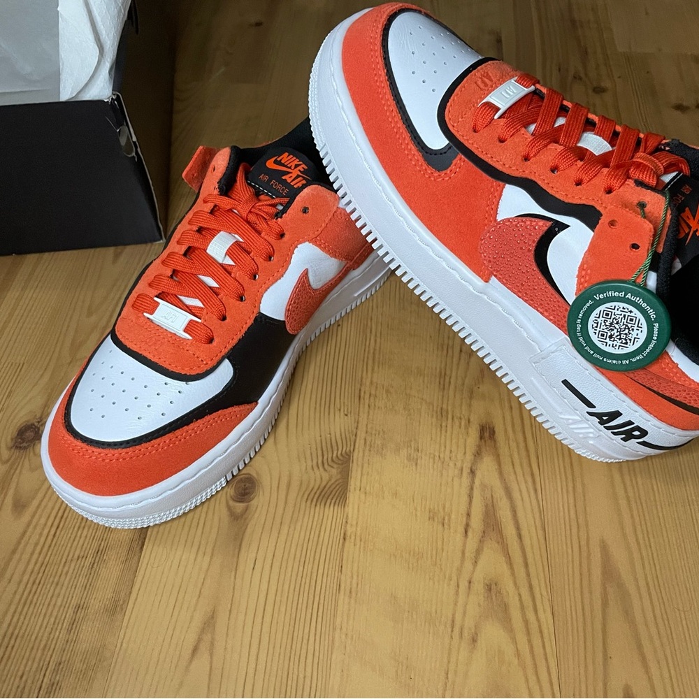 Nike Air Force 1 Low in Orange and Black